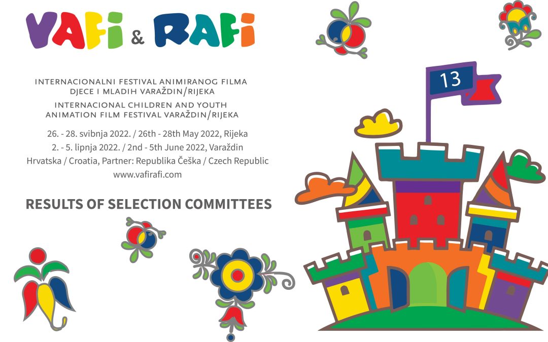 13. VAFI & RAFI festival (Hrvatska) – Rezultati selekcijskih komisija